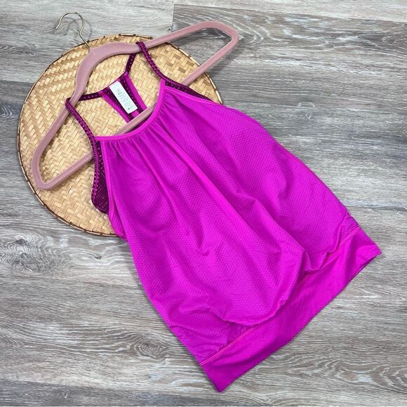 Ivivva Lululemon girls pink tank top w/ built‎ in bra - Picture 1 of 5